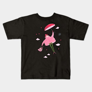 Love's Embrace: Valentine's Voyage Kids T-Shirt